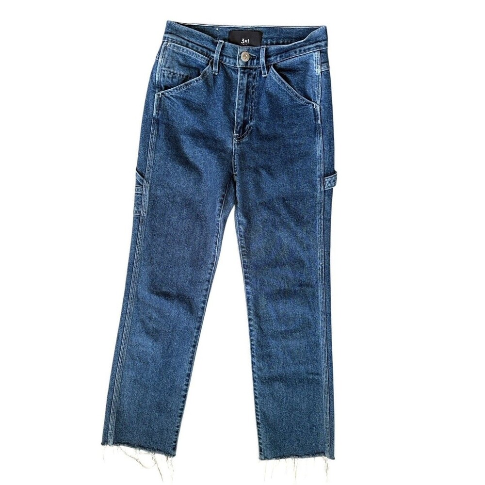 3X1 NYC Straight Leg Carpenter Jeans Women's Size 24 W4RSl0754 Color Hester